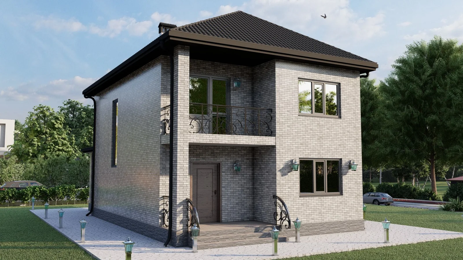 Проект дома 142,2 м² — фасад